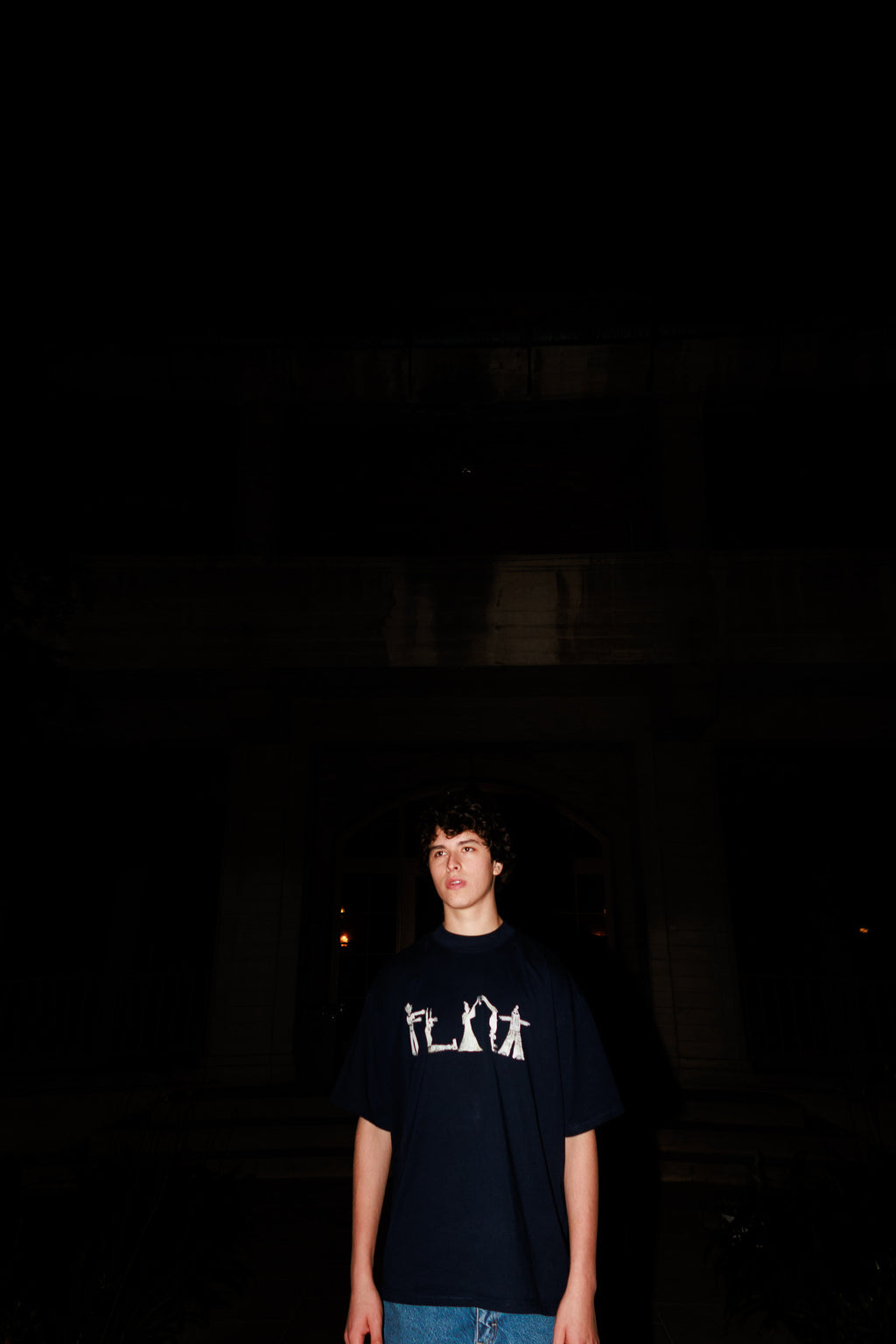 Characters Spelling FLOT Tee