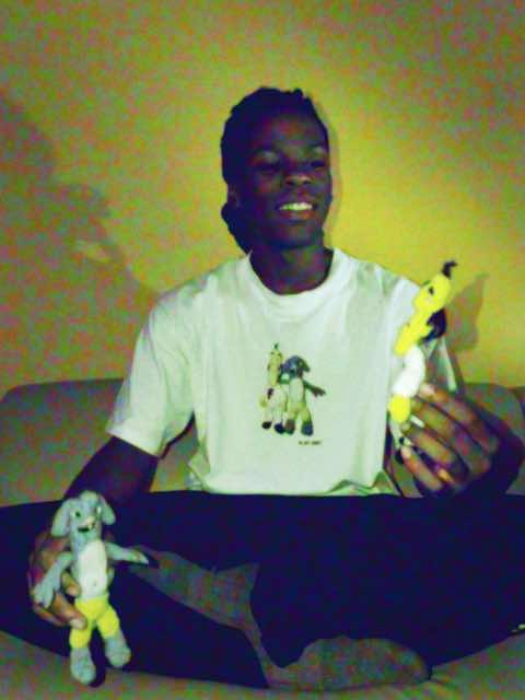 Flot Man and Purple Dog Guy Tee