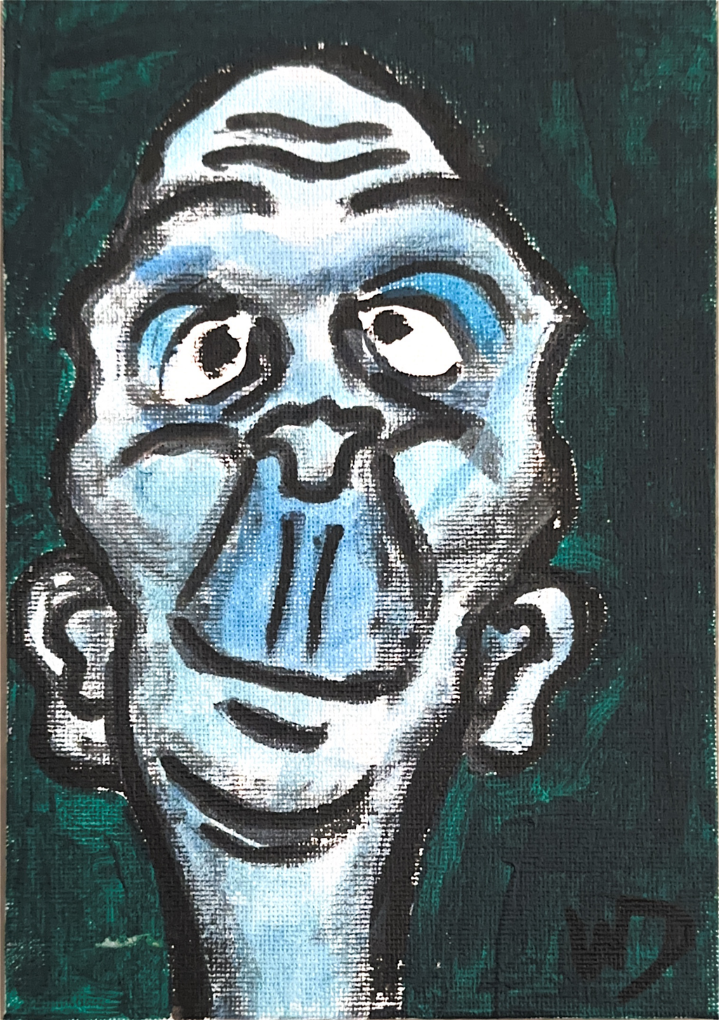 Blue man tee