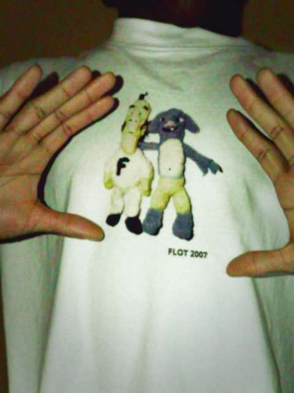 Flot Man and Purple Dog Guy Tee
